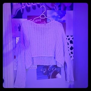 Cute cropped sweater!